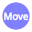 video-4-words-move-text-button-blue-circle-808_256.png