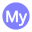 video-4-words-my-text-button-blue-circle-742_256.png