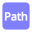 video-4-words-path-text-button-blue-816_256.png