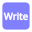 video-4-words-write-text-button-blue-834_256.png