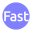 video-4-words-faster-text-button-blue-circle-783_256.png