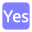 video-4-words-yes-text-button-blue-701_256.png